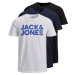 Jack&Jones 3 PACK - pánské triko JJECORP 12191762 Black