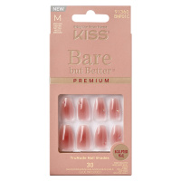 KISS Nalepovací nehty Bare-But-Better Premium Nails - Shine 30 ks