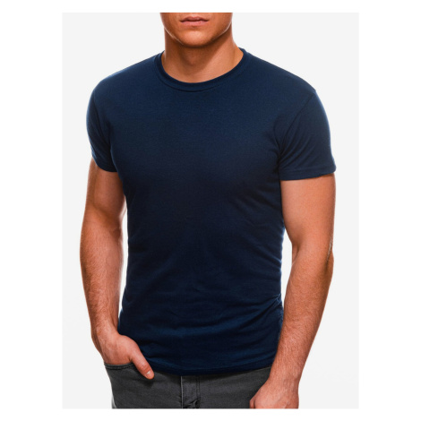 Tmavě modré pánské basic tričko Edoti