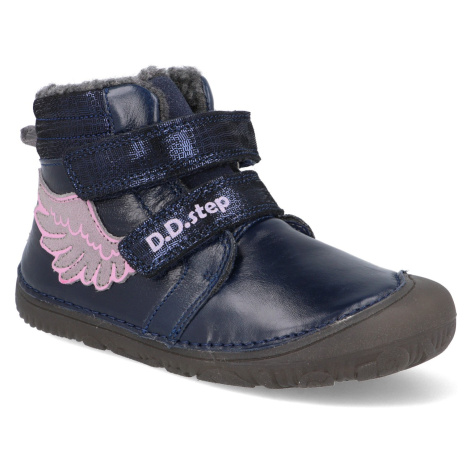 Barefoot dětské zimní boty D.D.step W073-364 modré