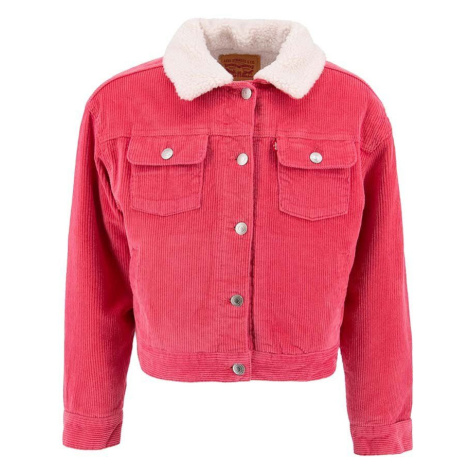 Dětská riflová bunda Levi's růžová barva Levi´s