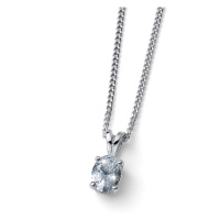 Oliver Weber Půvabný stříbrný náhrdelník Smooth 61186 WHI (řetízek, přívěsek)