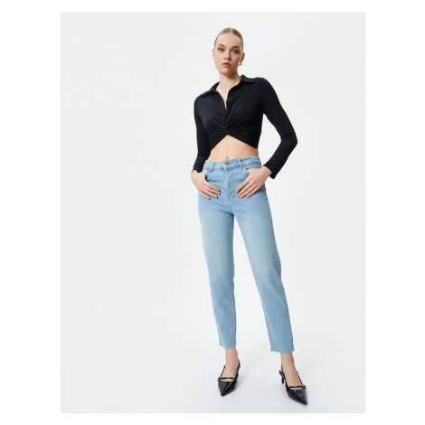 Koton Mom Fit Jeans Relaxed Fit Lightweight Skinny Leg - Mom Jean