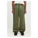 Bavlněné kalhoty Engineered Garments Painter Pant zelená barva, jednoduché, OR307.CT010