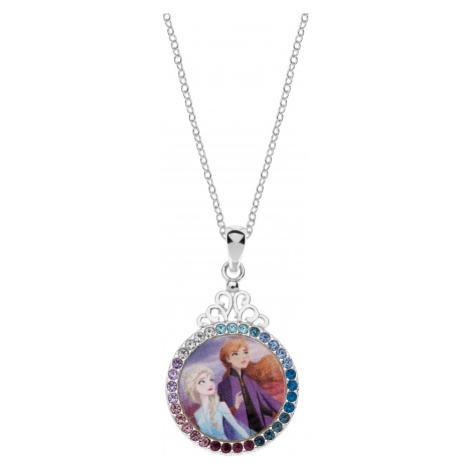 Disney Půvabný stříbrný náhrdelník Anna a Elsa Frozen CS00014SRML-P.CS