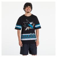 Tričko Mitchell & Ness NHL Fashion Oversized SS Tee Current Logo San Jose Sharks Black