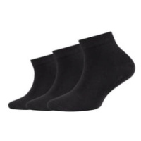 Ponožky Camano 3-pack black organic cotton