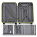 Konofactory Zelený prémiový plastový kufr s TSA zámkem "Majesty" - M (35l), L (65l), XL (100l)