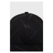 Čepice Karl Lagerfeld černá barva, vzorovaná