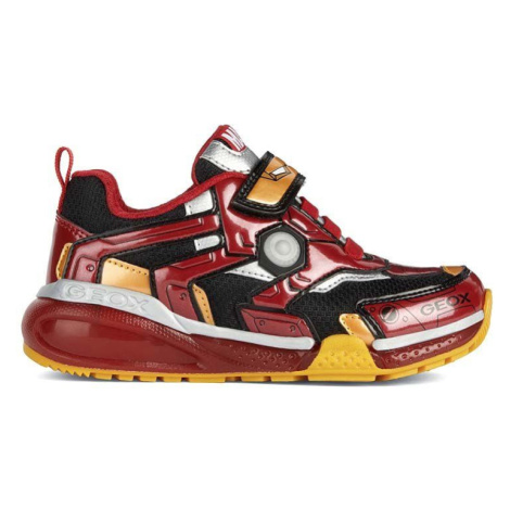 Dětské sneakers boty Geox x Marvel červená barva