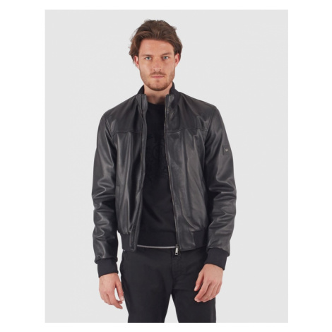 Bunda La Martina Man Leather Jacket - Černá