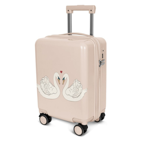 Cestovní kufr na kolečkách SWAN světle růžový Konges Slojd