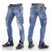 CIPO & BAXX kalhoty pánské CD383 L:34 kapsáče jeans