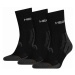Head PERFORMANCE SHORT CREW 3P Ponožky, černá, velikost