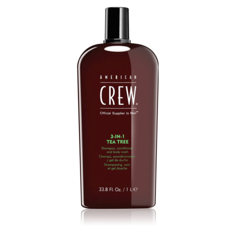 American Crew Hair & Body 3-IN-1 Tea Tree šampón, kondicionér a sprchový gel 3 v 1 pro muže 1000