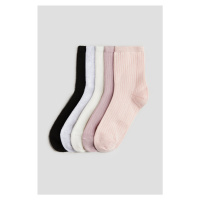 H & M - Ponožky 5 párů - růžová