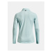 Světle modré dámské polo tričko Under Armour UA Zinger MicroStripe LSPolo