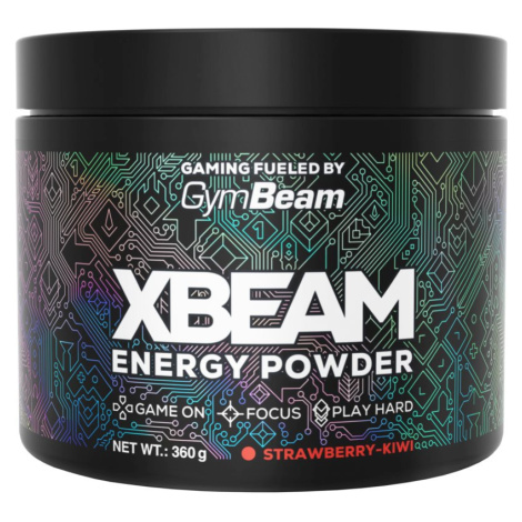GymBeam XBEAM Energy Powder podpora herního výkonu příchuť Strawberry Kiwi 360 g