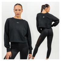 NEBBIA - Crop mikina GYM SPIRIT 483 (black) - NEBBIA