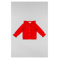 Dětský svetr zippy červená barva, lehký