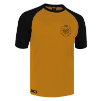 ROCDAY Cyklistický dres s krátkým rukávem - GRAVEL - černá/žlutá