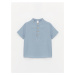 LC Waikiki Big Collar Short Sleeve Basic Baby Boy Shirt