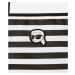 Kabelka karl lagerfeld ikon nylon tote small stripe black-white