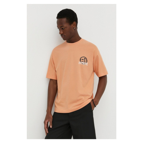 Bavlněné tričko Drykorn ANAYO_GD oranžová barva, s potiskem, 52015549295