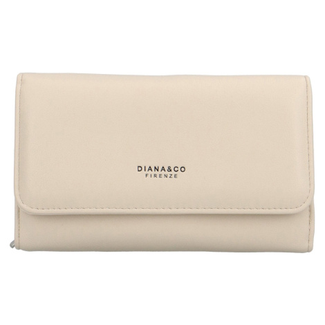 Elegantní dámská koženková peněženka Žofie, béžová Diana & Co