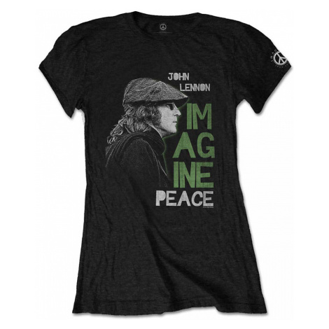 John Lennon tričko, Imagine Peace Girly, dámské RockOff