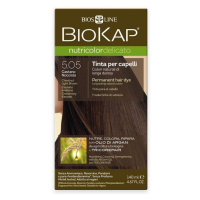 Biokap Nutricolor Delicato - Barva na vlasy 5.05 Hnědá - světlý kaštan 140 ml