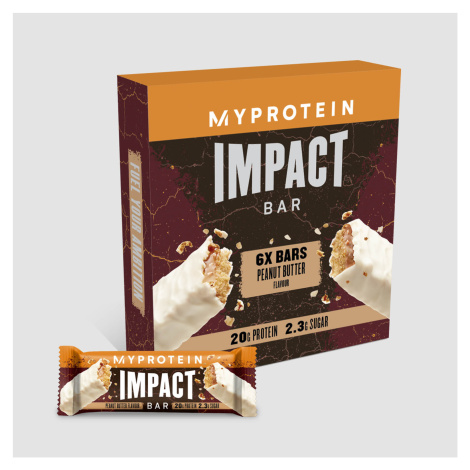 Impact Protein Bar - 6Tyčinky - Arašídové máslo Myprotein