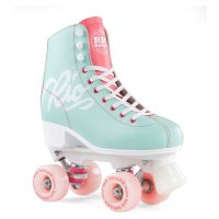 Rio Roller Script Children's Quad Skates - Teal / Coral - UK:4J EU:37 US:M5L6