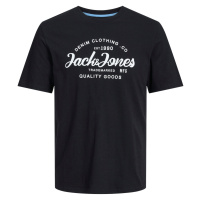 Jack&Jones Pánské triko JJFOREST Standard Fit 12247972 Black