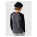 Chlapecké tričko s dlouhým rukávem 4F JUNIOR LONGSLEEVE-JWAW24TLONM293-22S-ANTHRACITE