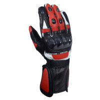 BOLDER 724 Moto rukavice kožené sportovní červeno/černá