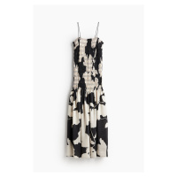 H & M - Dlouhé šaty's žabkováním - černá