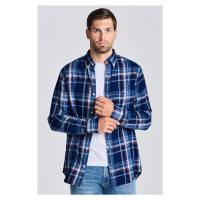 KOŠILE GANT D1. REG UT INDIGO PLAID SHIRT modrá