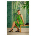 Dámské plážové šaty 16211-253-1 zelená-potisk - Pastunette