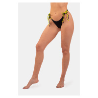 Nebbia Double Side-Tie Bikini Bottom 452 Neon Black S