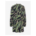 Černo-zelené dámské vzorované šaty Fransa