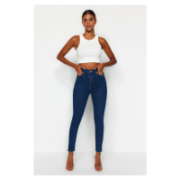 Trendyol Dark Blue Push Up High Waist Skinny