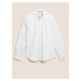 Košile Oxford úzkého střihu, z čisté bavlny Marks & Spencer bílá