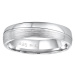 Silvego Snubní stříbrný prsten Glamis pro muže i ženy QRD8453M 63 mm