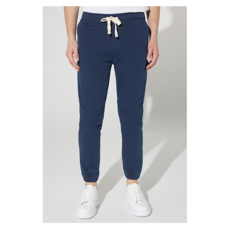 ALTINYILDIZ CLASSICS Men's Navy Blue Slim Fit Slim Fit Jogger Pants with Side Pockets, Cotton Ti AC&Co / Altınyıldız Classics