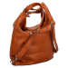 Stylový dámský koženkový kabelko-batoh Stafania, hnědý