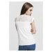 Ladies Top Laces Tee - white