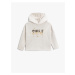 Koton Hooded Sweatshirt with Sequin Embroidered Silvery.