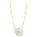 Preciosa Něžný pozlacený náhrdelník s květinou Verona 7453Y00