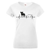 Dámské tričko pro milovníky zvířat - Čínsky chocholatý pes tep